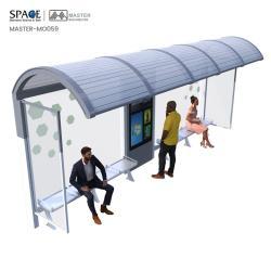 Декоративная стальная остановка для автобуса с подсветкой (арт. 25-3071833)