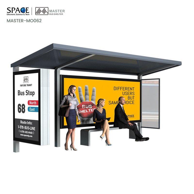 Автобусная остановка из стальной пластины GI и алюминиевого профиля (арт. 25-3071858)