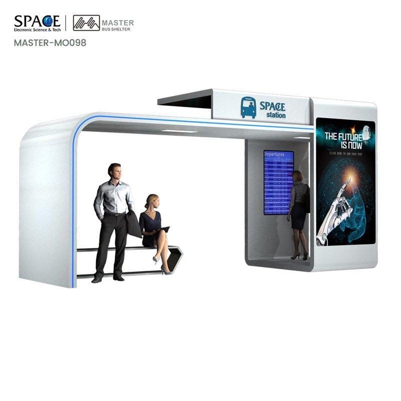 Креативная автобусная остановка с LED-дисплеем (арт. 25-3071879)