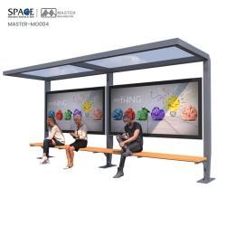 Интеллектуальная автобусная остановка с рекламными световыми коробами для городской среды (арт. 25-3071891)