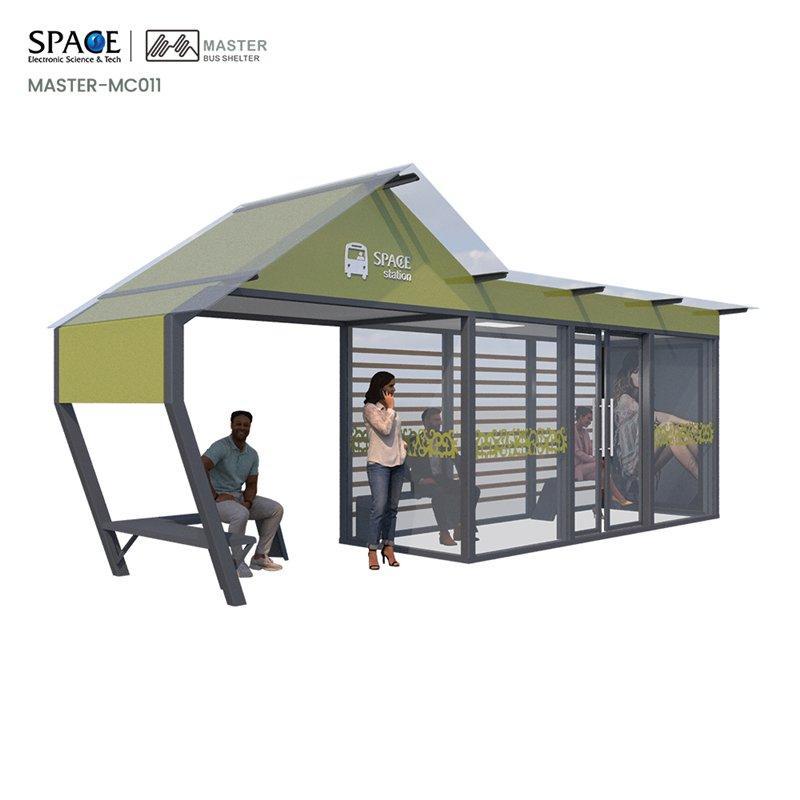 Световой короб для рекламы на автобусной остановке с изображением станции ожидания (арт. 25-3071897)