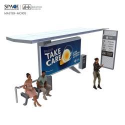 Автобусная остановка с рекламным световым коробом из FRP и стальной пластины (арт. 25-3071934)