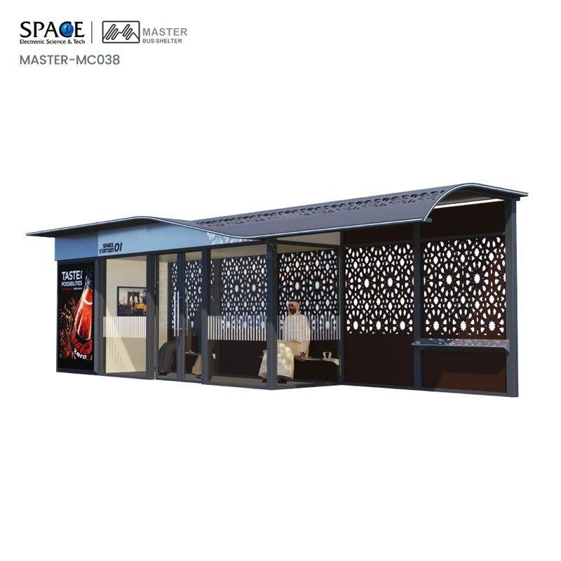 Световая коробка премиум-класса для автобусной остановки с закаленным стеклом и низким энергопотреблением (арт. 25-3071940)