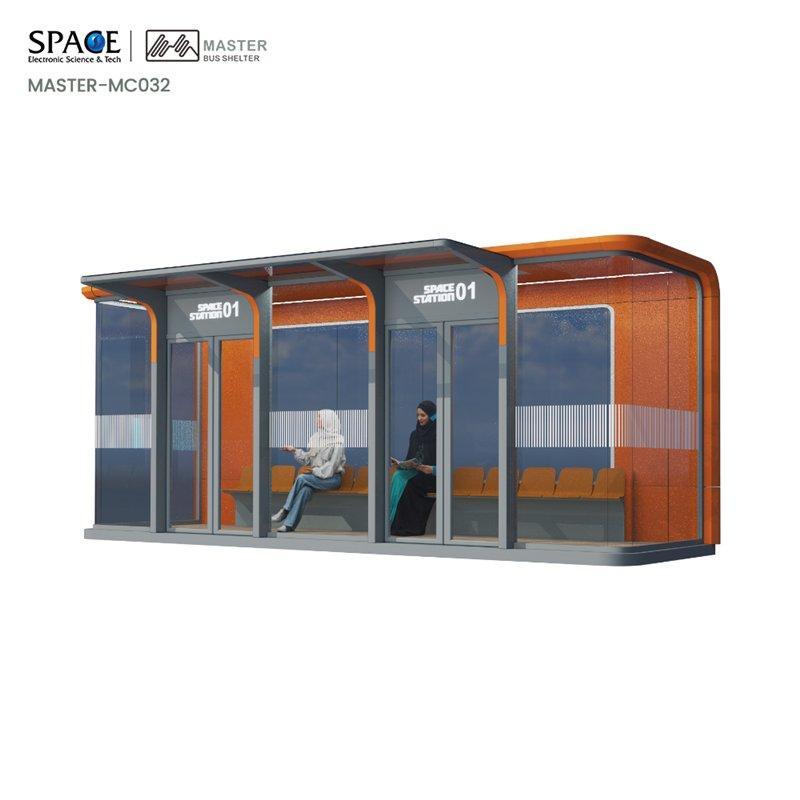 Интеллектуальная автобусная остановка с кондиционером и световыми коробами (арт. 25-3071942)