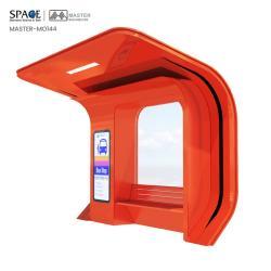 Автобусная остановка с улучшенной видимостью и функциями безопасности из оцинкованной стали (арт. 25-3071945)