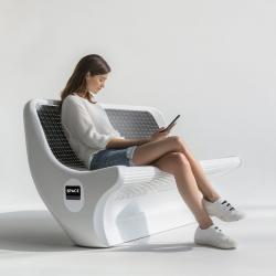 Скамья солнечная умная из алюминиевого сплава с беспроводной зарядкой (арт. 25-3072125)