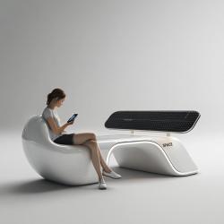 Скамья солнечная умная из алюминиевого сплава с беспроводной зарядкой (арт. 25-3072125)