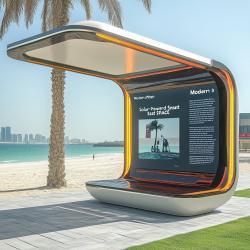 Солнечная умная скамейка с современным дизайном для общественных мест (арт. 25-3072126)