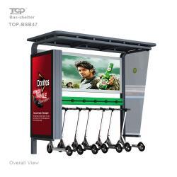 Умная автобусная остановка с наружной рекламой и интеллектуальными функциями (арт. 25-3072152)