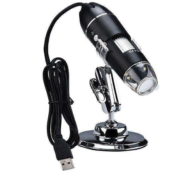 Микроскоп с USB и эндоскопом 500X-1000X 8LED для увеличения изображения (арт. 25-9071935)