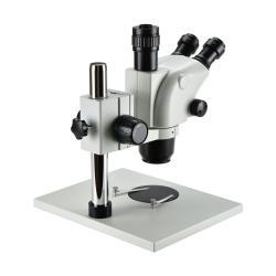 Микроскоп стерео с триноскопическим зумом 6.5X-65X на большой базе, белая и черная пластина (арт. 25-9071946)