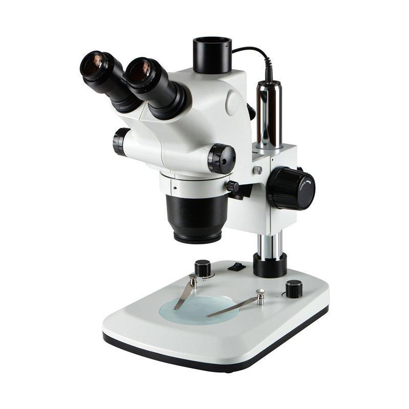 Стереомикроскоп с LED подсветкой, увеличение 6.5X-65X тринокулярный с адаптером C-Mount (арт. 25-9071947)