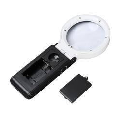 Лупа с LED UV-освещением и шкалой для чтения и проверки линий (арт. 25-9072314)