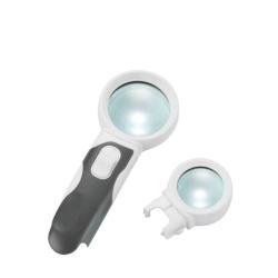 Универсальное увеличительное стекло с LED-подсветкой и сменной ручкой (арт. 25-9072317)