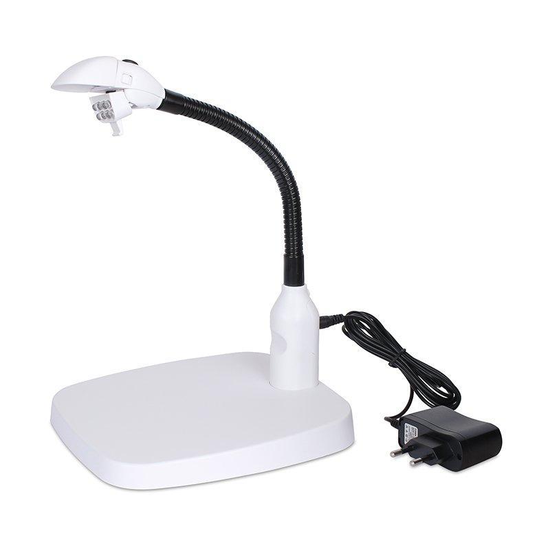 Лампа увеличительная на гибкой подставке с диммером для стола 8x138мм (арт. 25-9072333)
