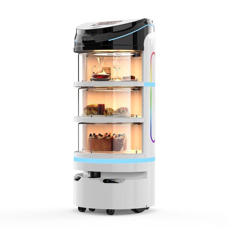 Робот-официант для кафе и ресторанов с функцией доставки еды и напитков (арт. 25-11071329)