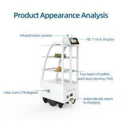 Робот для доставки блюд в ресторане с 7-дюймовым дисплеем и автоматическим управлением (арт. 25-11071332)