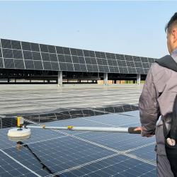 Электрический чистящий инструмент для солнечных панелей с одной щеткой (арт. 25-1407903)