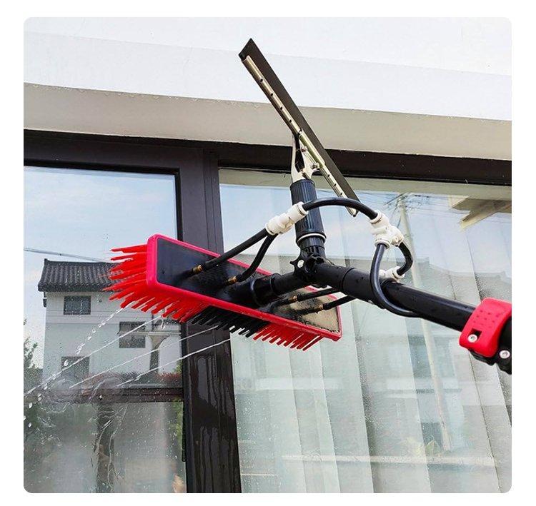 Щетка для чистки солнечных панелей на выдвижной алюминиевой штанге (арт. 25-1407909)