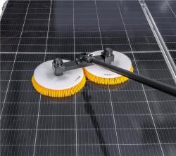 Щетка для чистки солнечных панелей с телескопической ручкой и вращающейся щетиной (арт. 25-1407924)