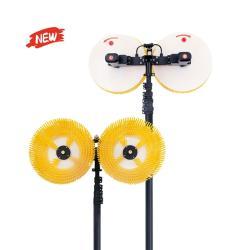 Щетка для очистки солнечных панелей с двумя вращающимися головками и телескопическим стержнем 3.5М-7.5М (арт. 25-1407948)