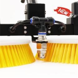 Щетка для очистки солнечных панелей с двумя вращающимися головками и телескопическим стержнем 3.5М-7.5М (арт. 25-1407948)