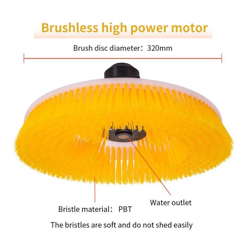 Щетка для очистки солнечных панелей с мягкими щетинами для ухода за ПВ-панелями (арт. 25-1408027)