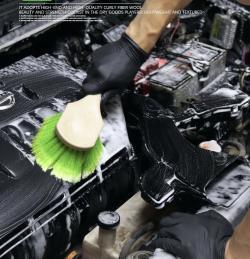 Мягкая щетка для чистки колес и шин автомобиля из зеленого ПВХ (арт. 25-1408084)