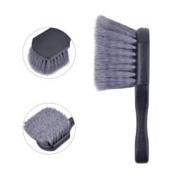 Щетка для автомобильных дисков и шин с мягкой щетиной и короткой ручкой (арт. 25-1408087)