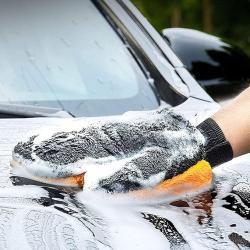 Рукавица для чистки автомобиля из микрофлиса (арт. 25-1408122)