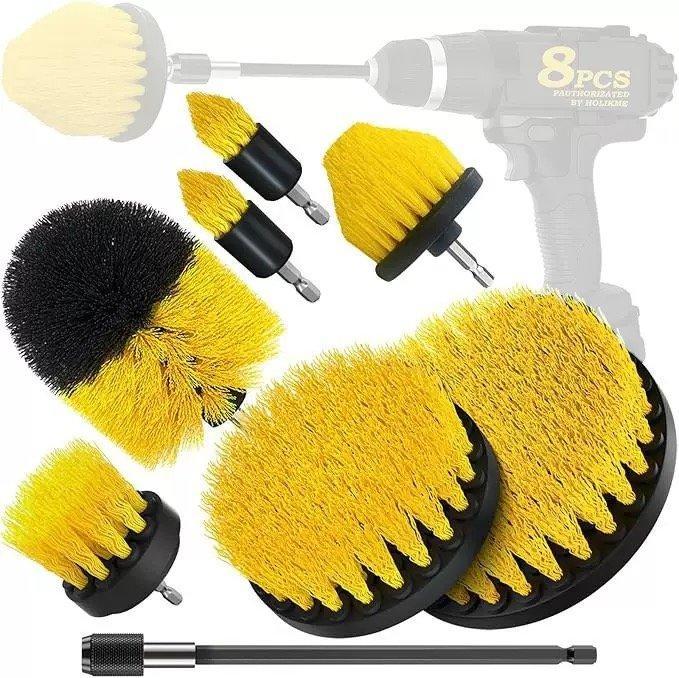 Набор насадок для уборки дома с щетками для дрели и удлинительной штангой 150 мм (арт. 25-1408316)