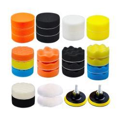 Набор для полировки автомобиля с шерстяными насадками и адаптером для дрели (арт. 25-1408336)