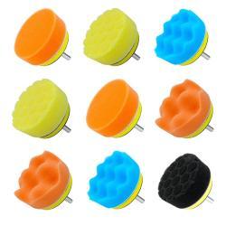 Набор для полировки автомобиля с шерстяными насадками и адаптером для дрели (арт. 25-1408336)