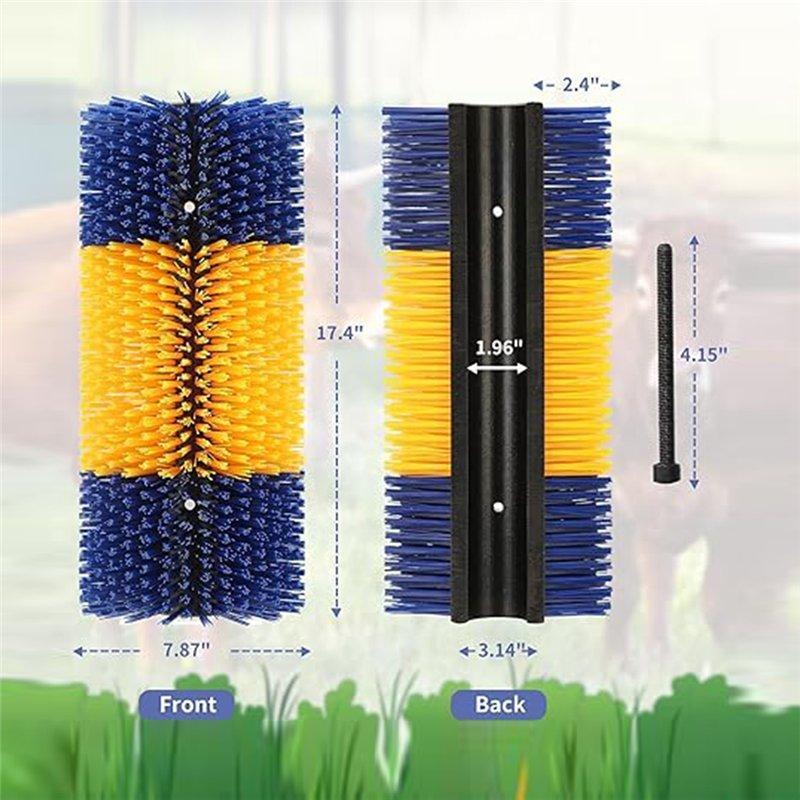 Коврик для коровы с полукруглой щеткой для чистки и массажа (арт. 25-1408348)