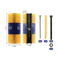 Коврик для коровы с вращающейся щеткой для чистки, легко собирается, долговечная щетина (арт. 25-1408350)