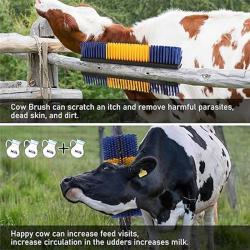 Коврик для коровы с полукруглой щеткой для чистки и массажа (арт. 25-1408389)