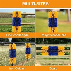 Коврик для коровы с полукруглой щеткой для чистки и массажа (арт. 25-1408390)