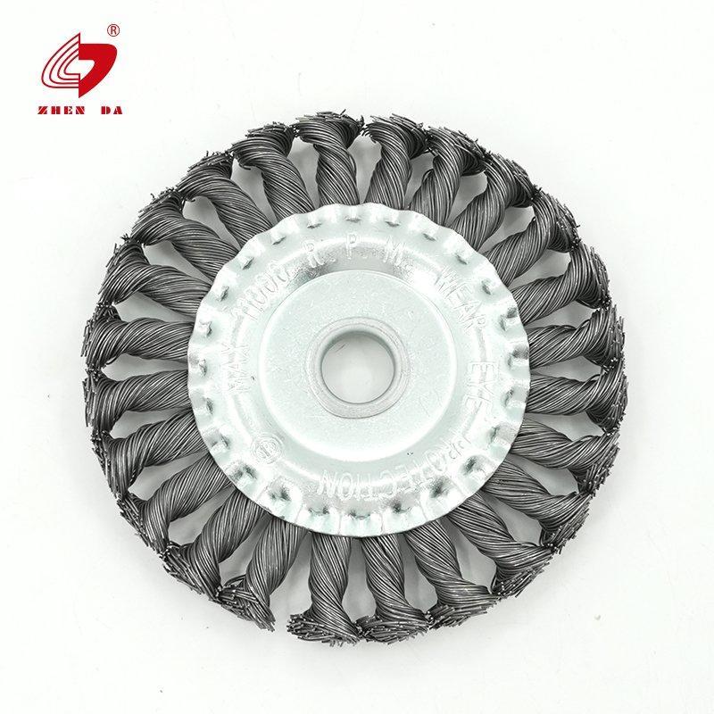 Щетка для удаления заусенцев и полировки из крепкой стали с крученой проволокой (арт. 25-1408416)