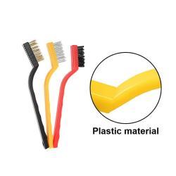 Набор щеток для чистки металла с латунной проволокой и нейлоновыми щетками (арт. 25-1408450)