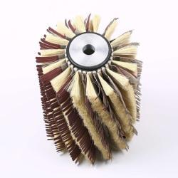 Щетка для полировки дерева с шкуркой и сизалевым валиком (арт. 25-1408463)