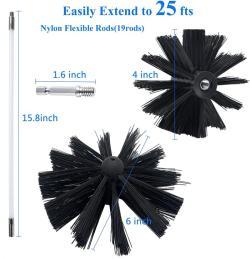 Набор для очистки вентиляционных отверстий сушилки и дымоходов (арт. 25-1408506)