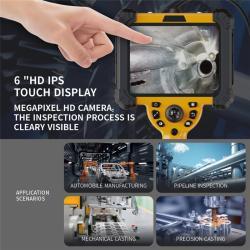 Эндоскопическая камера для инспекции канализации с 360° поворотом, 6 экраном (арт. 25-30071732)