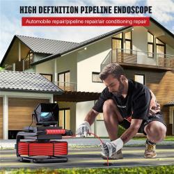 Эндоскоп канализационный с экраном 4.3 дюйма, 16ГБ TF-карта, IP68, LED-подсветка (арт. 25-30071764)