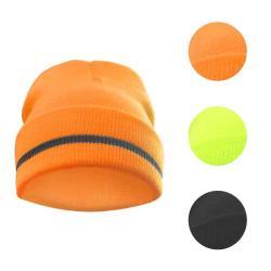 Шапка вязаная зимняя унисекс с отражателем для шлема (арт. 25-5080032)