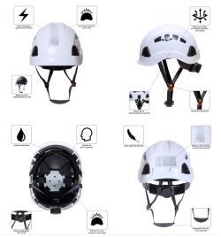 Каска защитная строительная ABS для промышленной безопасности (арт. 25-5080068)