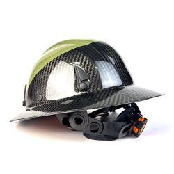 Каска защитная карбоновая с полями двойного цвета (арт. 25-5080073)