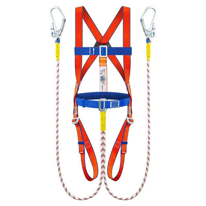 Страховочная система с двойными крюками для работы на высоте (арт. 25-5080153)