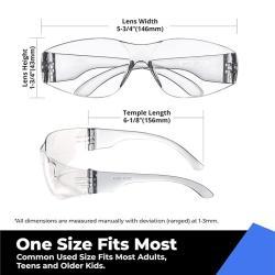 Очки защитные прозрачные противоударные антицарапные (арт. 25-5080228)