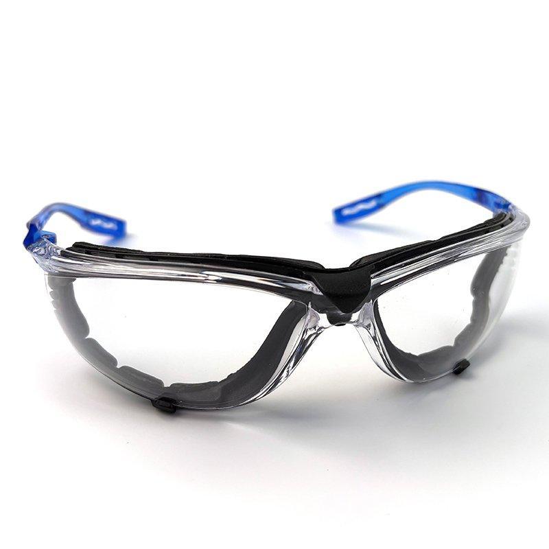 Очки защитные противоударные антифог синий дужки EN166 (арт. 25-5080358)