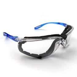 Очки защитные противоударные антифог синий дужки EN166 (арт. 25-5080358)